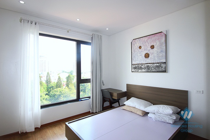 Beautiful and bright apartment for rent in the heart of Tay Ho district, Ha Noi